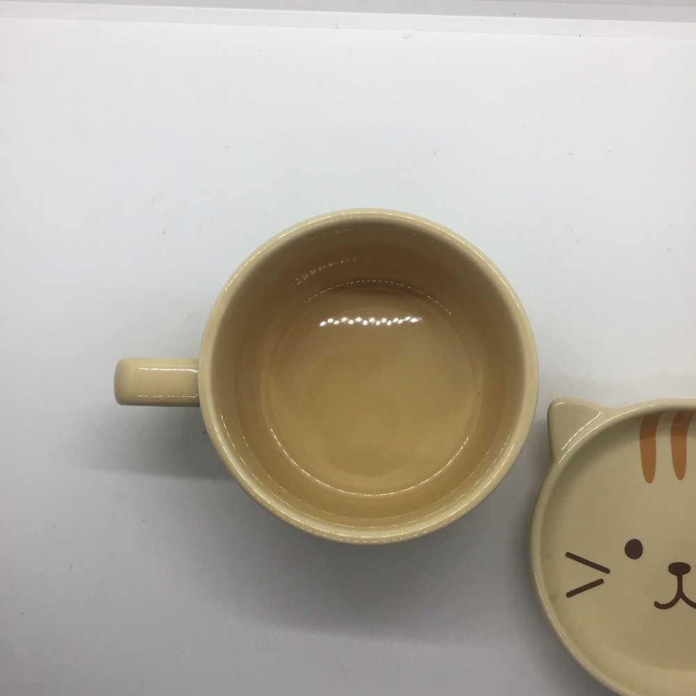 NWOT Cute Ceramic Cat Mug Cup with Cat Lid, Coffee, Tea Cat Lovers - Picture 2 of 7